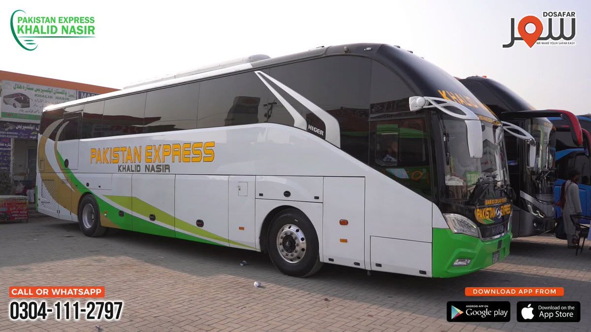 Higer coach at the terminal